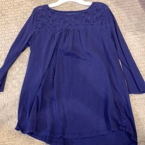 Blue 3/4 sleeve top
